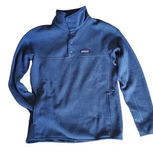 Patagonia Womens Lightweight Better Sweater Marsupial Pullover Stone Blue Medium